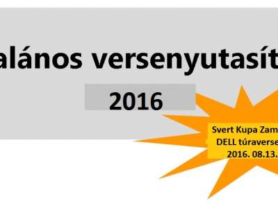 Svert Kupa versenyutasítás